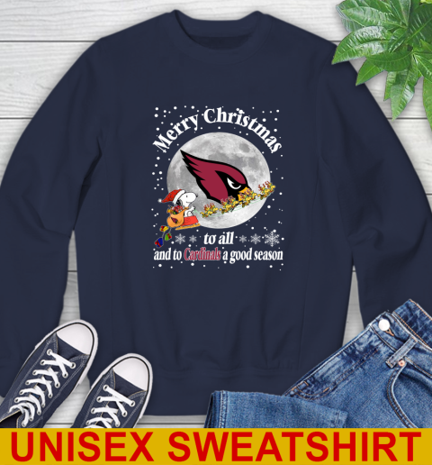 Arizona Cardinals Merry Christmas To All And To Cardinals A Good Season NFL Football Sports Sweatshirt 2