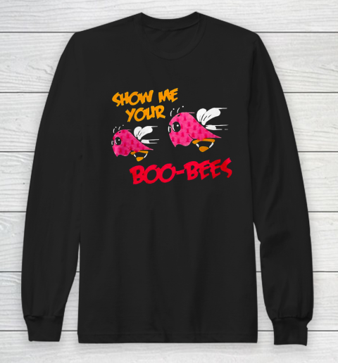 Show Me Your Boo Bees Halloween Long Sleeve T-Shirt