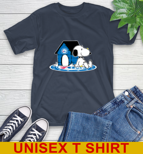 NBA Basketball Philadelphia 76ers Snoopy The Peanuts Movie Shirt T-Shirt 4