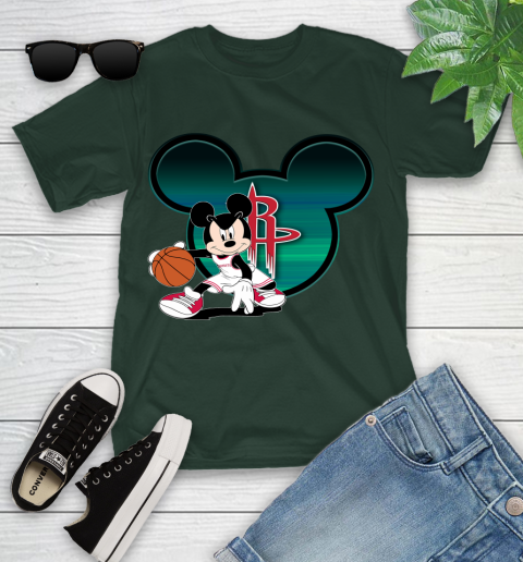 NBA Houston Rockets Mickey Mouse Disney Basketball Youth T-Shirt 5