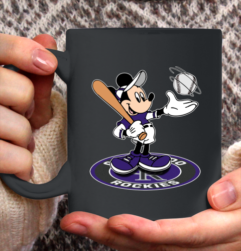MLB Baseball Colorado Rockies Cheerful Mickey Disney Shirt Ceramic Mug 15oz