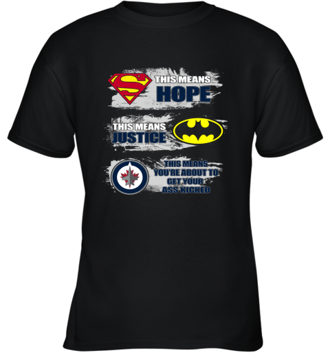 You're About To Get Your Ass Kicked Winnipeg Jets Youth T-Shirt