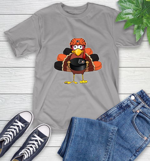 Philadelphia Flyers Turkey Thanksgiving Day T-Shirt 6
