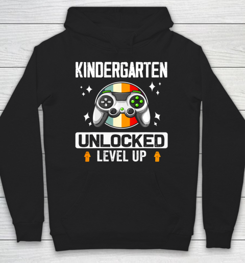 Next Level t shirts Kindergarten Unlocked Level Up Back To School Gamer Hoodie