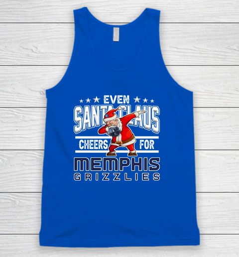 Memphis Grizzlies Even Santa Claus Cheers For Christmas NBA Tank Top 4