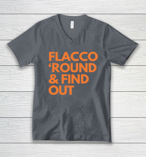 Flacco 'Round And Find Out V-Neck T-Shirt 3