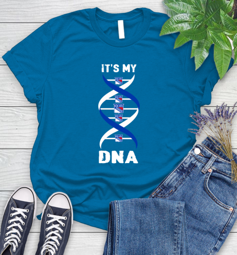 New York Rangers NHL Hockey It's My DNA Sports Women's T-Shirt 10