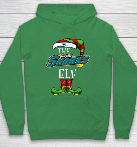 San Jose Sharks Christmas ELF Funny NHL Hoodie 5