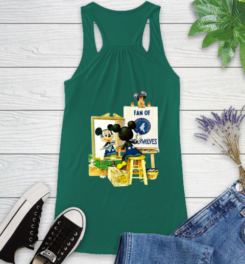 NBA Basketball Minnesota Timberwolves Mickey Drawing Shirt 40