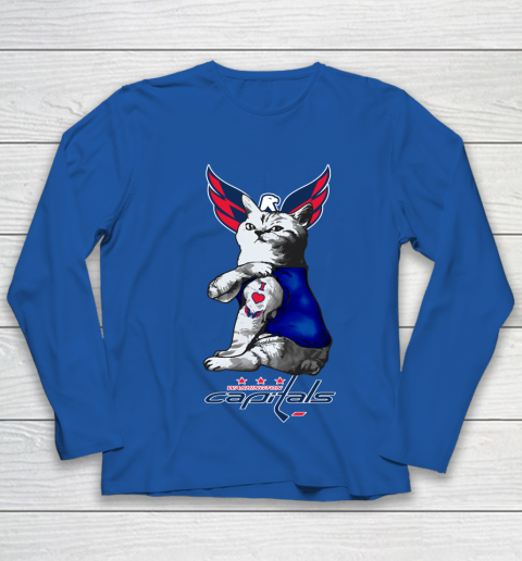 NHL My Cat Loves Washington Capitals Hockey Youth Long Sleeve 7