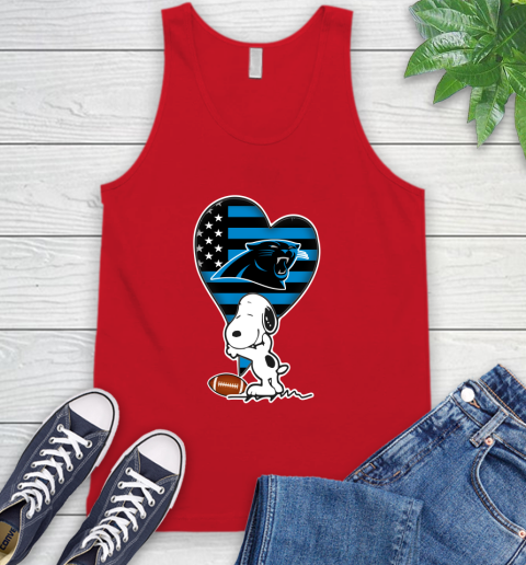 Carolina Panthers NFL Football The Peanuts Movie Adorable Snoopy Tank Top 6