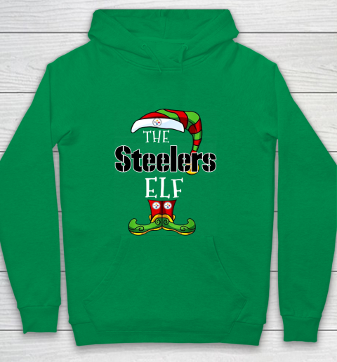 Pittsburgh Steelers Christmas ELF Funny NFL Youth Hoodie 4