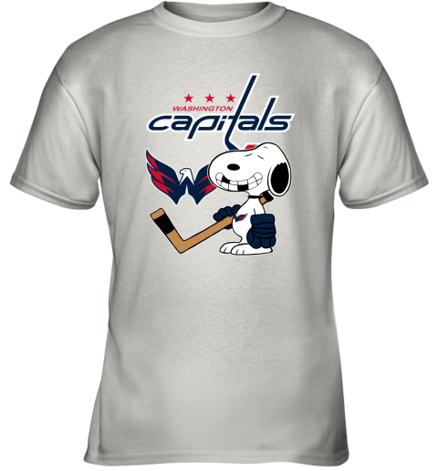 Washington Capitals Ice Hockey Broken Teeth Snoopy NHL Youth T-Shirt