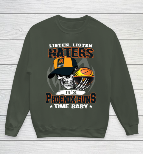 Listen Haters It is SUNS Time Baby NBA Youth Sweatshirt 8