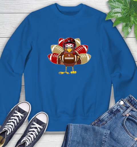 San Francisco 49ers Turkey Thanksgiving Day Sweatshirt 8