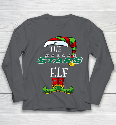 Dallas Stars Christmas ELF Funny NHL Youth Long Sleeve 6