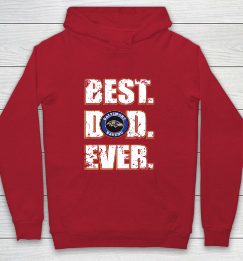 NFL Baltimore Ravens Football Best Dad Ever Family Shirt Youth Hoodie 7