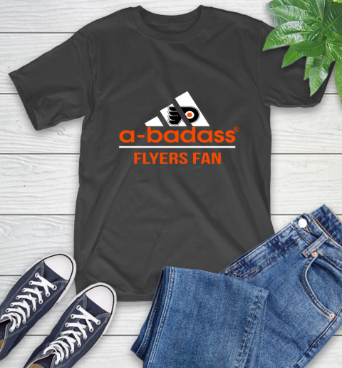 NHL A Badass Philadelphia Flyers Fan Adidas Hockey Sports T-Shirt
