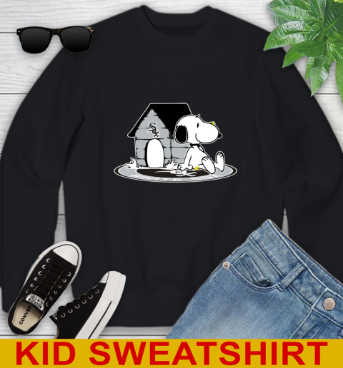 MLB Baseball Chicago White Sox Snoopy The Peanuts Movie Shirt Youth Sweatshirt 2