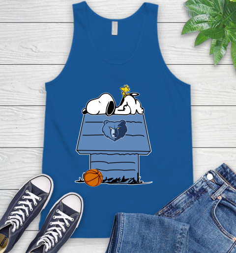 Memphis Grizzlies NBA Basketball Snoopy Woodstock The Peanuts Movie Tank Top 5