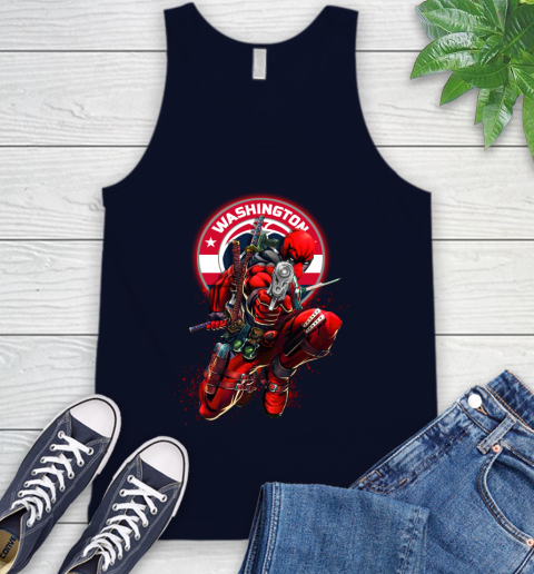 NBA Deadpool Marvel Comics Sports Basketball Washington Wizards Tank Top 3