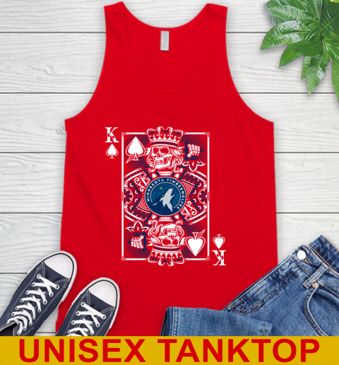 Minnesota Timberwolves NBA Basketball The King Of Spades Death Cards Shirt Tank Top 5
