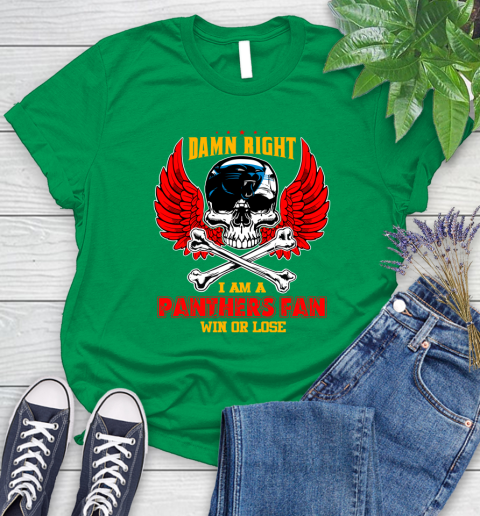 NFL Damn Right I Am A New York Jets Win Or Lose Skull Football Sports (2) Women's T-Shirt 9