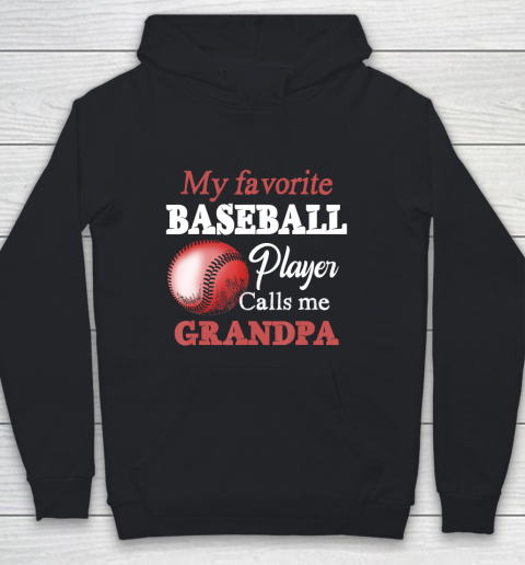 GrandFather gift shirt Mens Favorite Baseball Player Grandpa Fan Baseball Grandpa Cute T Shirt Youth Hoodie