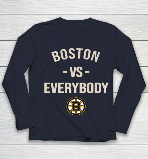 Boston Bruins Vs Everybody Youth Long Sleeve 2