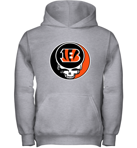 Cincinnati Bengals Logo American Football Skull 3D Hoodie Nfl 3D