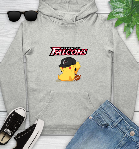 NFL Pikachu Football Sports Atlanta Falcons Youth Hoodie