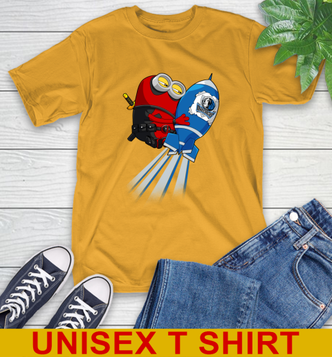NBA Basketball Dallas Mavericks Deadpool Minion Marvel Shirt T-Shirt 2