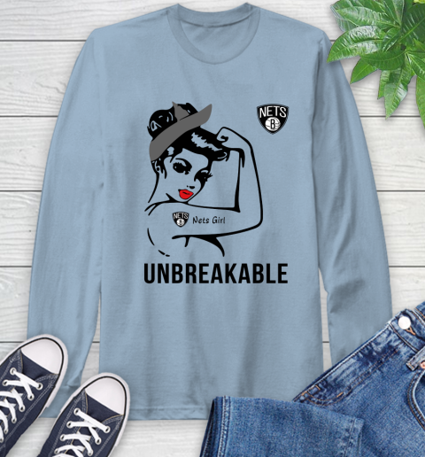 NBA Brooklyn Nets Girl Unbreakable Basketball Sports Long Sleeve T-Shirt 6
