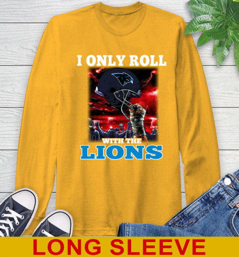 Carolina Panthers NFL Football I Only Roll With My Team Sports Long Sleeve T-Shirt 2