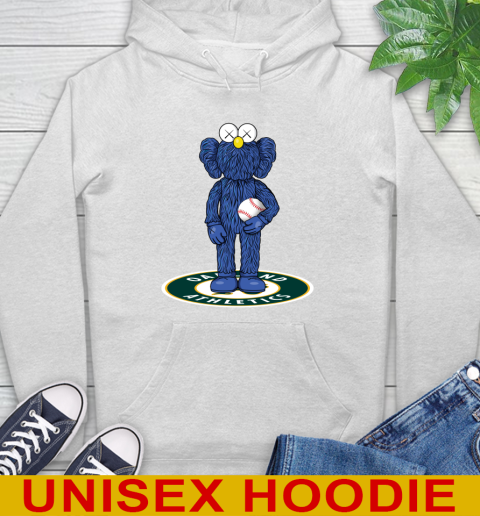 MLB Baseball Oakland Athletics Kaws Bff Blue Figure Shirt Hoodie