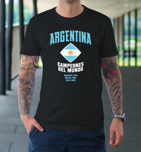 Argentina World Cup Champions 2022  Campeones Del Mundo T-Shirt