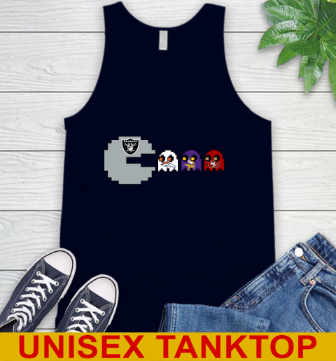 Oakland Raiders NFL Football Pac Man Champion Tank Top 3