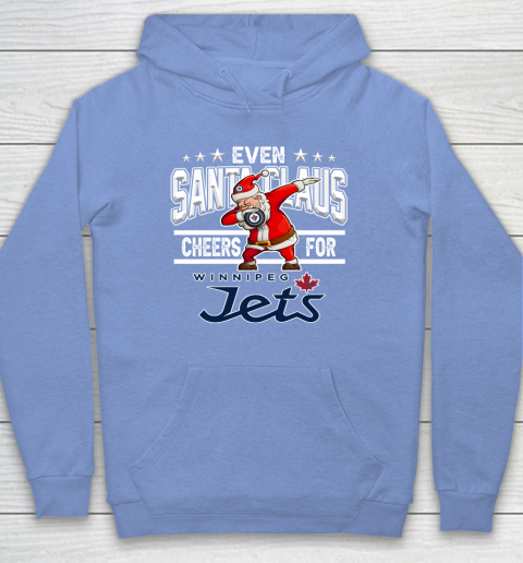 Winnipeg Jets Even Santa Claus Cheers For Christmas NHL Hoodie 8
