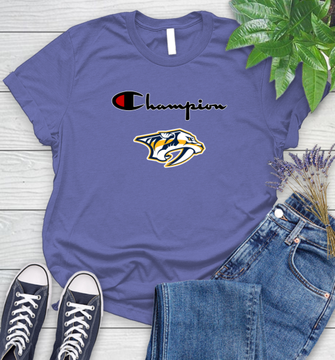 NHL Hockey Nashville Predators Champion Shirt Women's T-Shirt 12