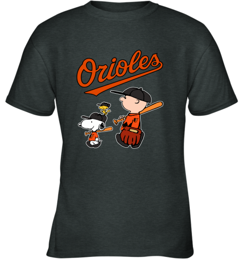 Baltimore Baseball Script Gray Orioles T-Shirt