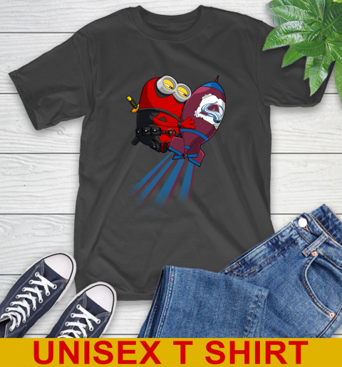 NHL Hockey Colorado Avalanche Deadpool Minion Marvel Shirt T-Shirt