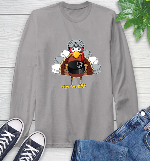 Los Angeles Kings Turkey Thanksgiving Day Long Sleeve T-Shirt 6