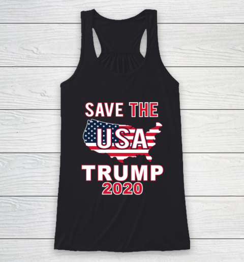 Save The USA Trump 2020 Racerback Tank