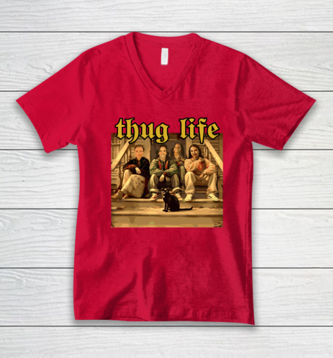 Thug Life Kamala Harris 2024 Feminist  Vote Blue Election V-Neck T-Shirt 5