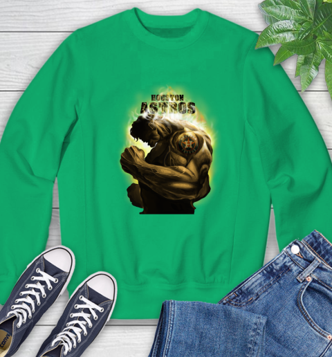 Houston Astros MLB Baseball Hulk Marvel Avengers Sports Sweatshirt 7