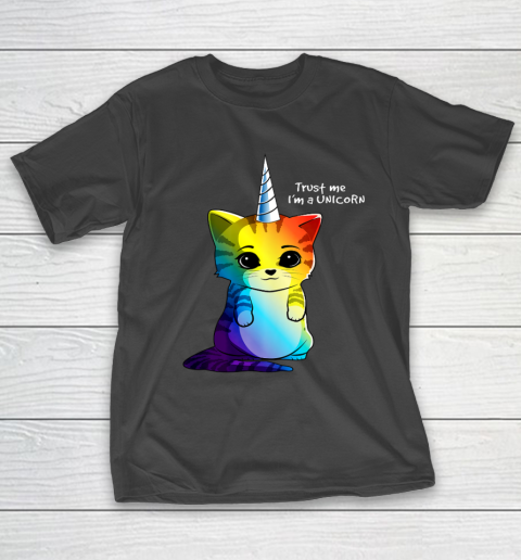 Caticorn T shirt Unicorn Cat Kittycorn Girls Women Rainbow T-Shirt