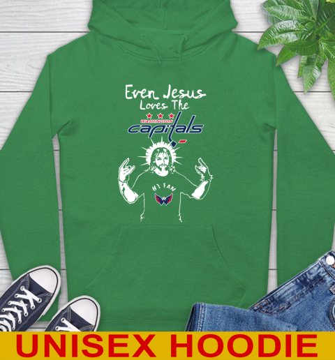 Washington Capitals NHL Hockey Even Jesus Loves The Capitals Shirt Hoodie 8