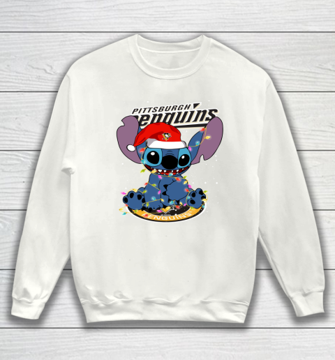 Pittsburgh Penguins NHL Hockey noel stitch Christmas Sweatshirt