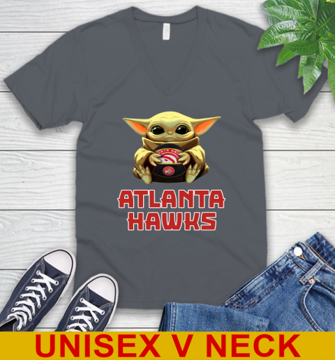NBA Basketball Atlanta Hawks Star Wars Baby Yoda Shirt 53