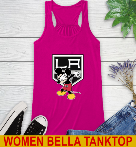 Los Angeles Kings NHL Hockey Dabbing Mickey Disney Sports Racerback Tank 8